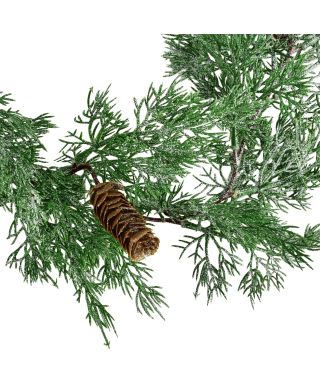 VIRIDIS Girlanda ośnieżona szyszki 180cm