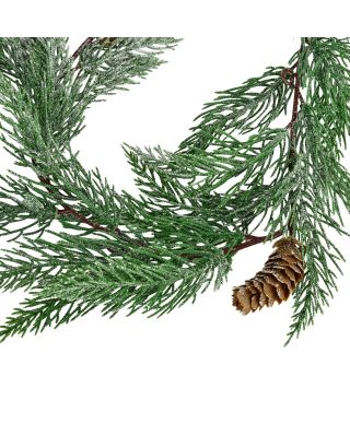 VIRIDIS Girlanda ośnieżona szyszki 180cm