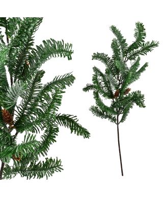VIRIDIS Gałązka ozdobna ośnieżona 60cm