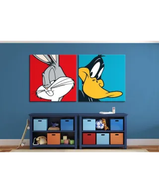 Looney Tunes (Daffy Duck) - Obraz na płótnie