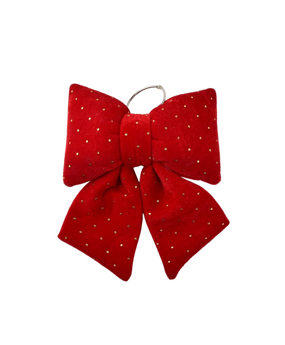 SANTA LILA Kokarda 22x28cm czerwona cyrkonia