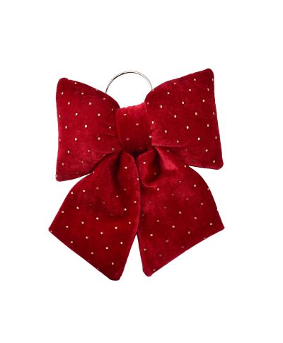 SANTA LILA Kokarda 22x28cm bordowa cyrkonia