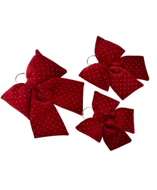 SANTA LILA Kokarda 22x28cm bordowa cyrkonia