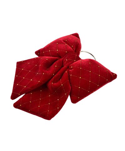 SANTA LILA Kokarda 22x28cm bordowa kratka