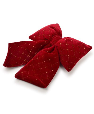 SANTA LILA Kokarda 25x30cm bordowy kratka