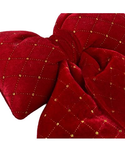 SANTA LILA Kokarda 25x30cm bordowy kratka