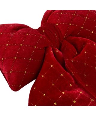 SANTA LILA Kokarda 25x30cm bordowy kratka