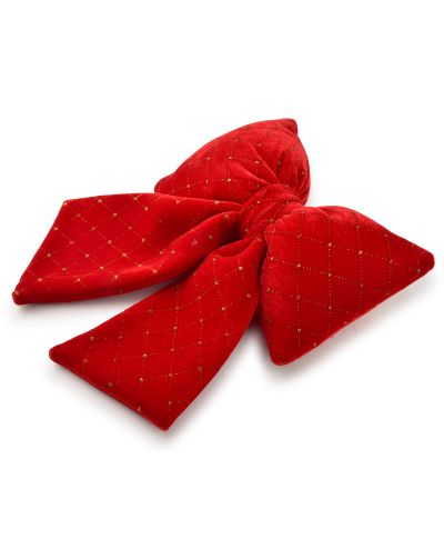 SANTA LILA Kokarda 25x30cm czerwona kratka