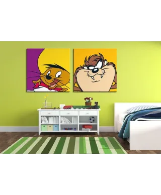 Looney Tunes (Taz) - Obraz na płótnie