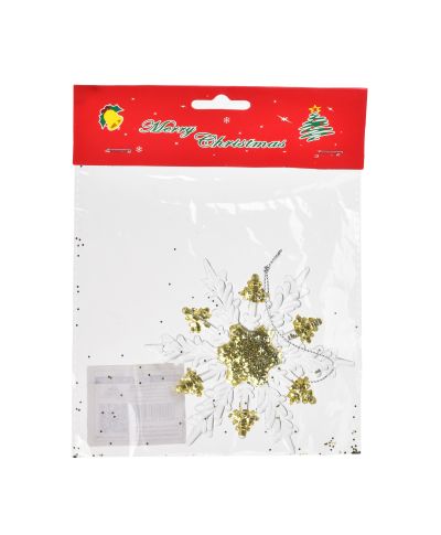 SANTA LILA Zawieszka Śnieżynka 11cm