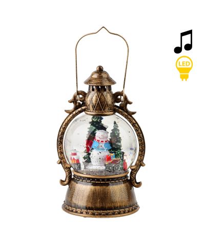 SANTA LILA Dekoracja świąteczna  LED 12x 12x21cm