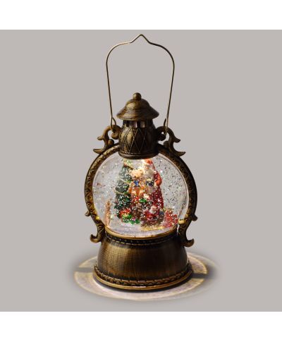 SANTA LILA Dekoracja świąteczna LED 12x12x21cm