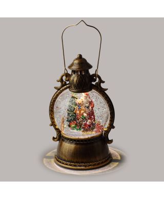 SANTA LILA Dekoracja świąteczna LED 12x12x21cm