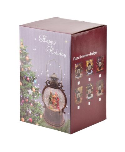 SANTA LILA Dekoracja świąteczna LED 12x12x21cm