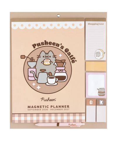 Pusheen - planer ścienny 2026/2027 magnetyczny