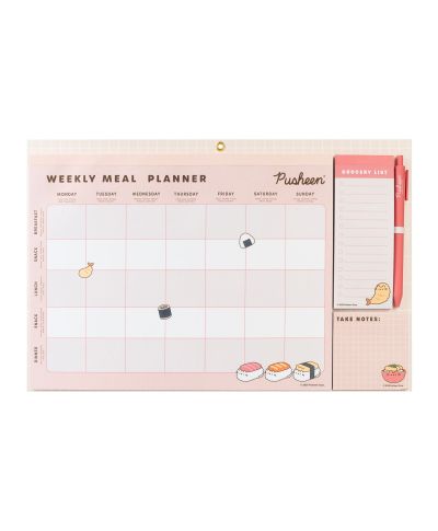 Pusheen Sushi Roll - planer posiłków magnetyczny
