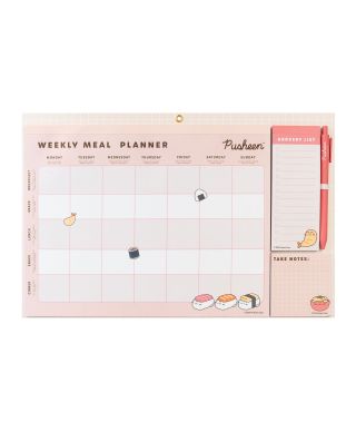 Pusheen Sushi Roll - planer posiłków magnetyczny