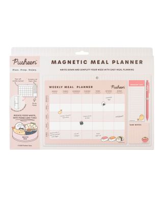 Pusheen Sushi Roll - planer posiłków magnetyczny