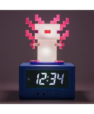 Minecraft Axolotl - budzik podświetlany