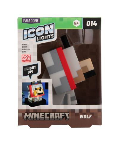 Minecraft Wolf - lampa