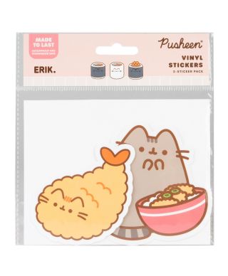 Pusheen Sushi Roll - 2 naklejki winylowe