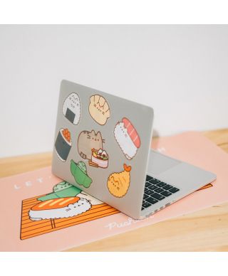 Pusheen Sushi Roll - 2 naklejki winylowe