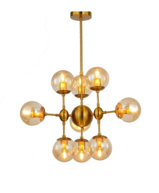 NOWOCZESNA LAMPA WISZĄCA MOSIĘŻNA GALA W10