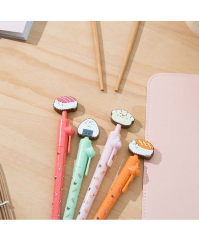 Pusheen Sushi Roll - zestaw 20 długopisów z topperami