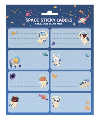 Space Travel - naklejki na zeszyt