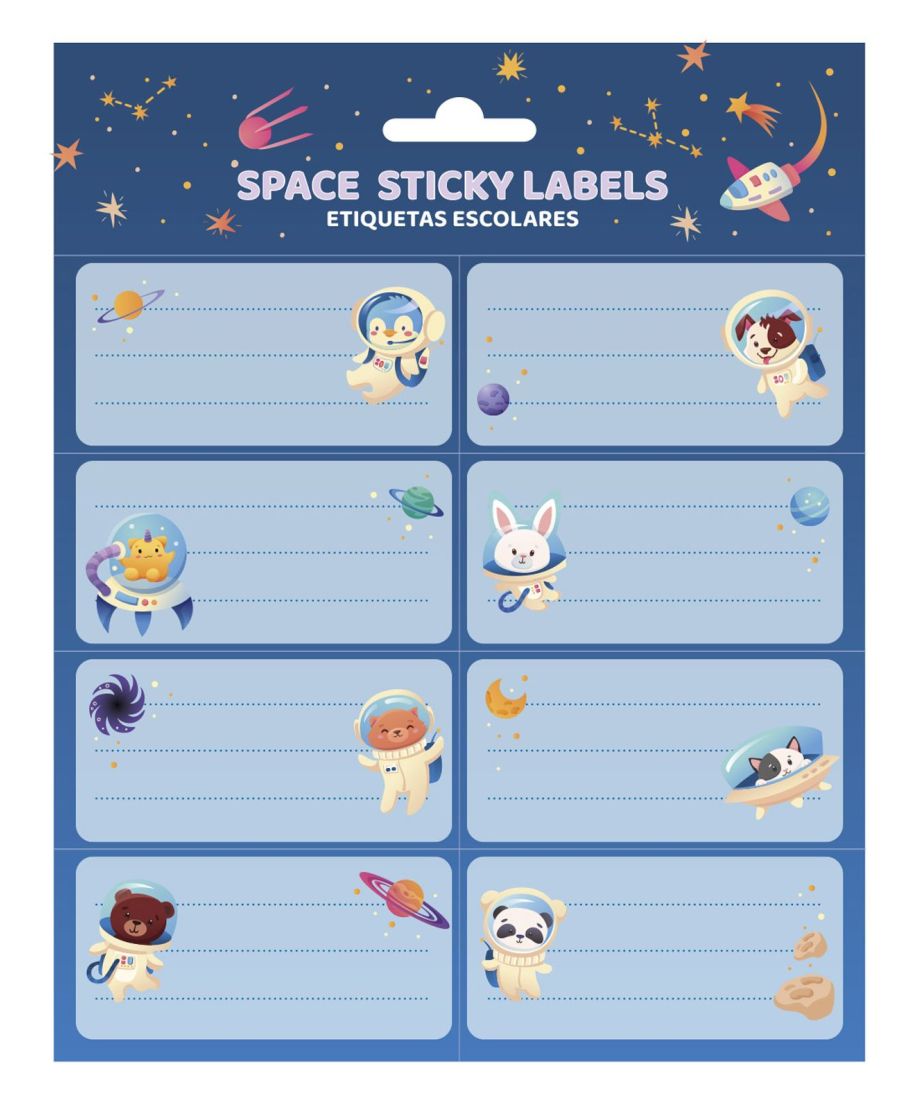 Space Travel - naklejki na zeszyt
