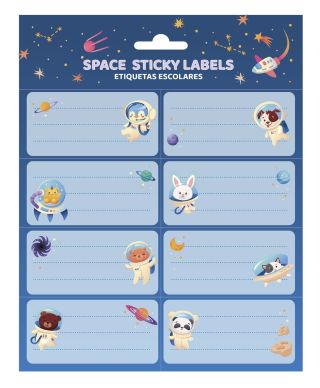 Space Travel - naklejki na zeszyt
