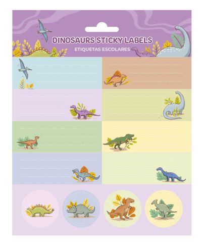 Dinosaurs - naklejki na zeszyt