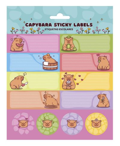Capybara - naklejki na zeszyt