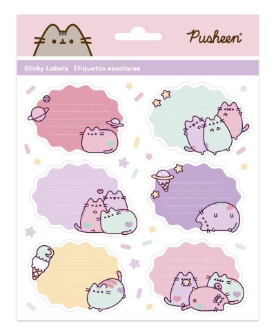 Pusheen - naklejki na zeszyt