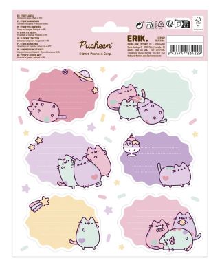 Pusheen - naklejki na zeszyt