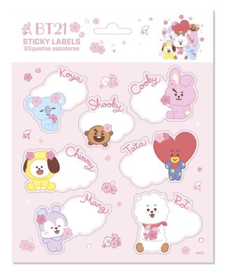 BT21 - naklejki na zeszyt