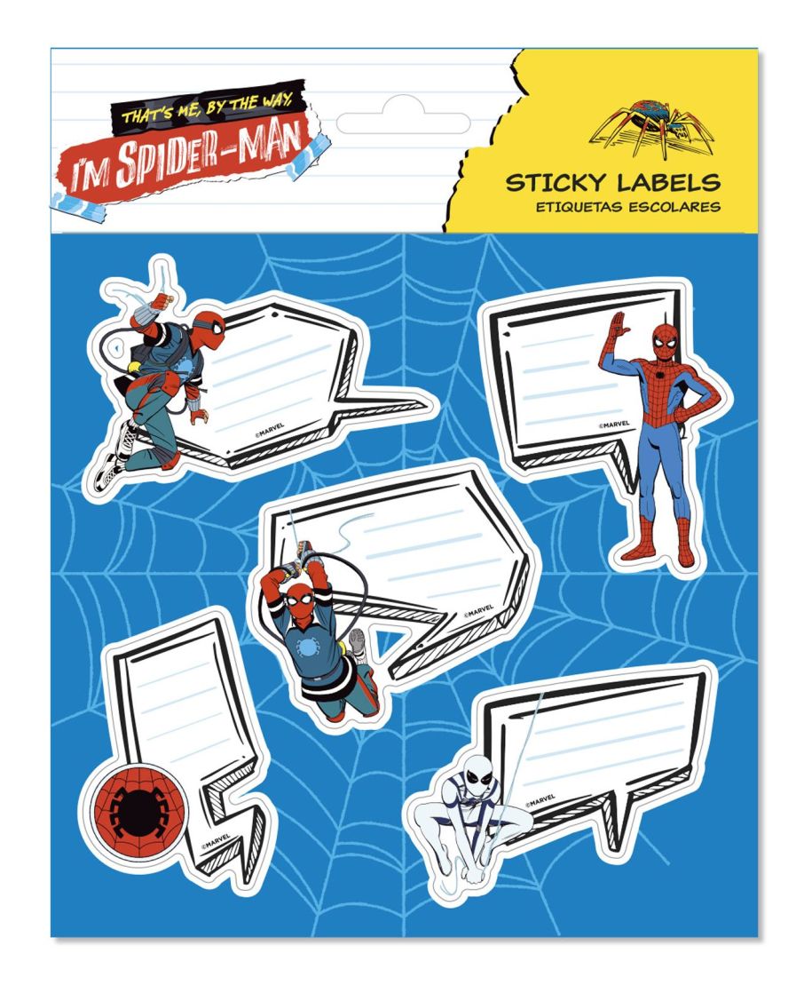 Marvel Spiderman - naklejki na zeszyt