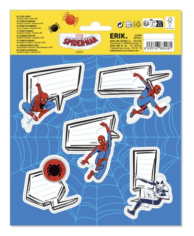Marvel Spiderman - naklejki na zeszyt