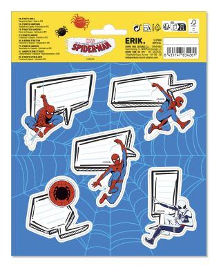 Marvel Spiderman - naklejki na zeszyt