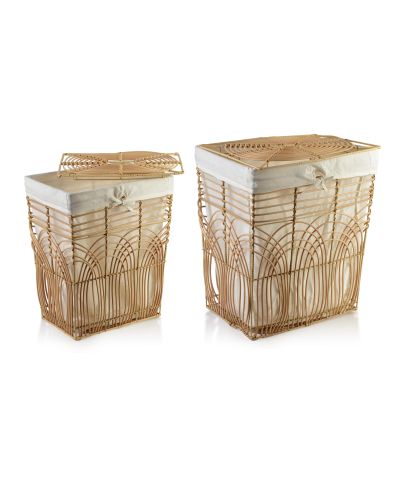 WILL Komplet 2 koszy na pranie 45x33x54/37x27x46cm