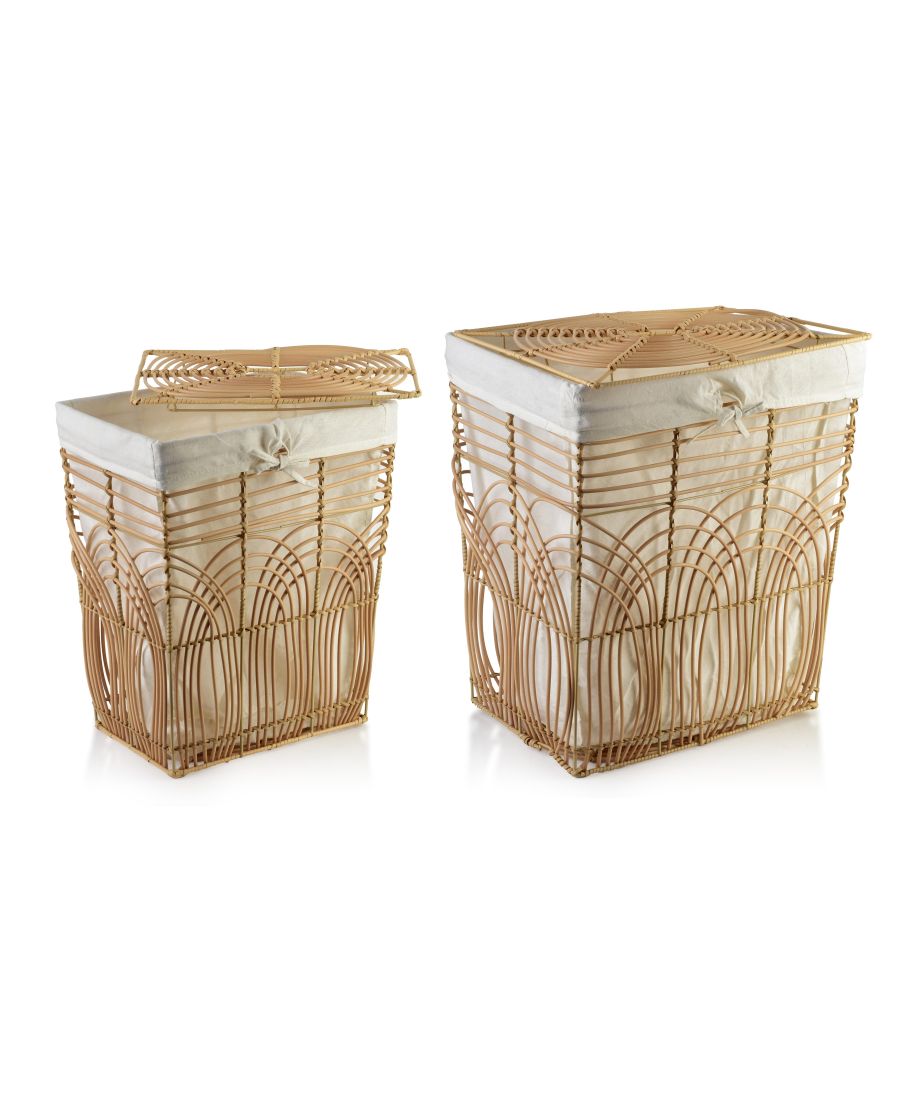 WILL Komplet 2 koszy na pranie 45x33x54/37x27x46cm