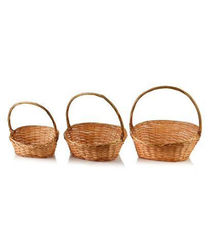 WILL Komplet 3 koszy prezentowych 46x39x45/40x34x42/34x27x35cm