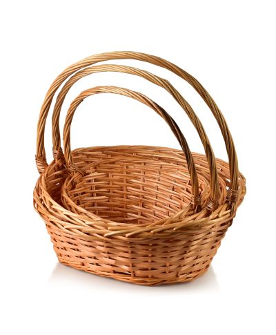 WILL Komplet 3 koszy prezentowych 46x39x45/40x34x42/34x27x35cm