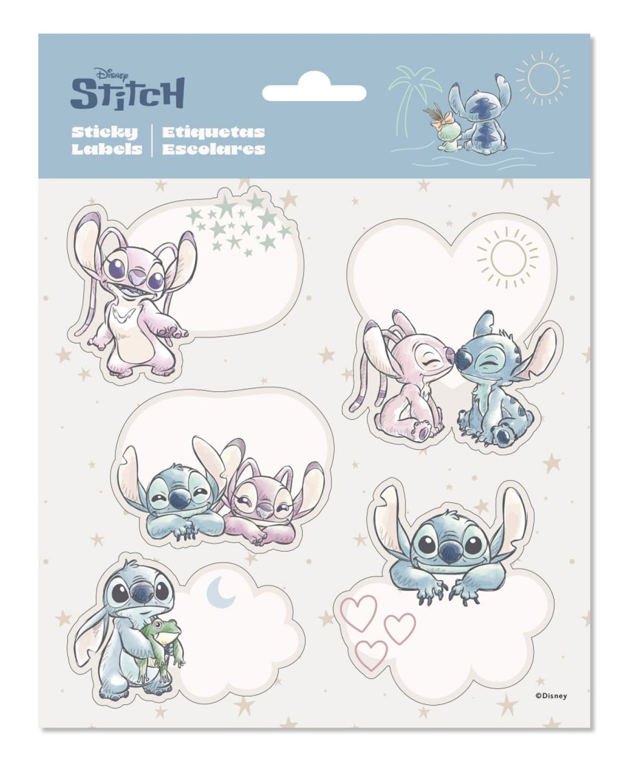 Disney Stitch - naklejki na zeszyt