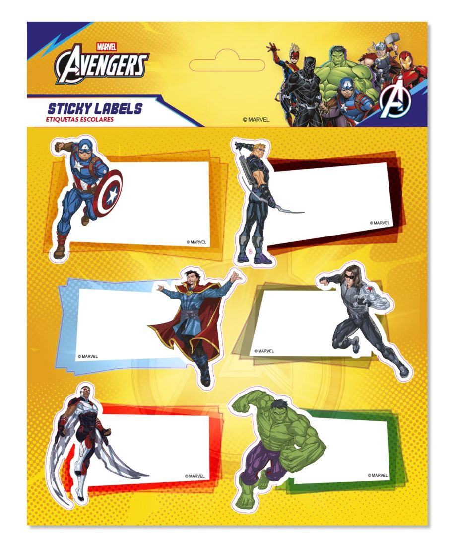 Marvel The Avengers - naklejki na zeszyt