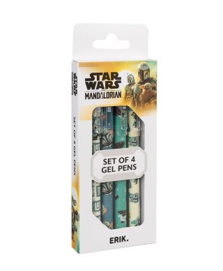 Gwiezdne Wojny Star Wars The Mandalorian - zestaw 4 długopisów zmazywalnych