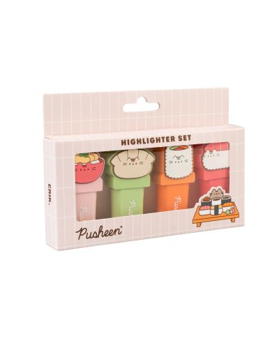 Pusheen Sushi Roll - 4 zakreślacze
