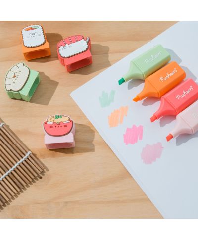 Pusheen Sushi Roll - 4 zakreślacze