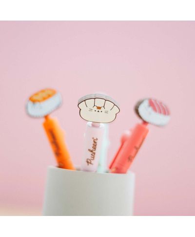 Pusheen Sushi Roll Pink - długopis z topperem