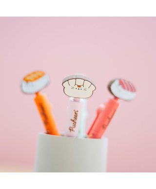 Pusheen Sushi Roll Pink - długopis z topperem